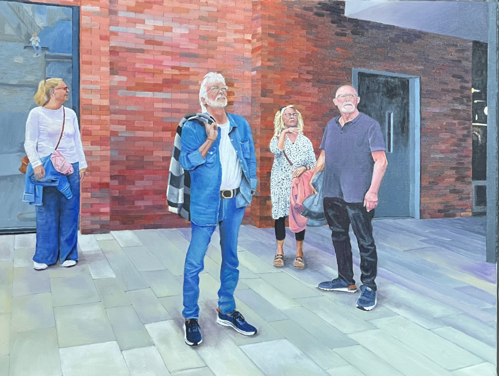 Group portait of friends in Enschede